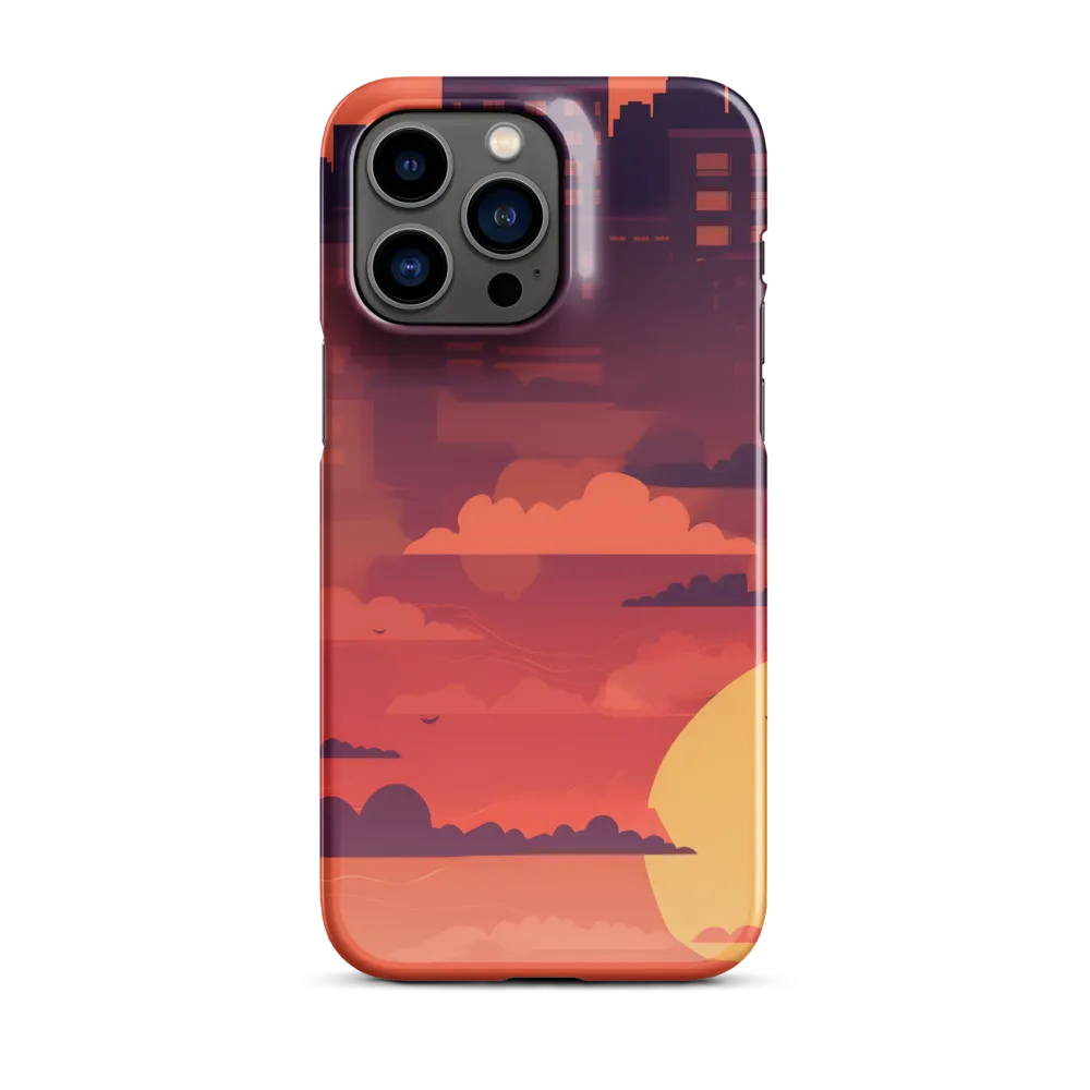 Urban Dusk: A Symphony of Cityscapes | Phone Case |  14 Pro Max | Snap Case | Glossy