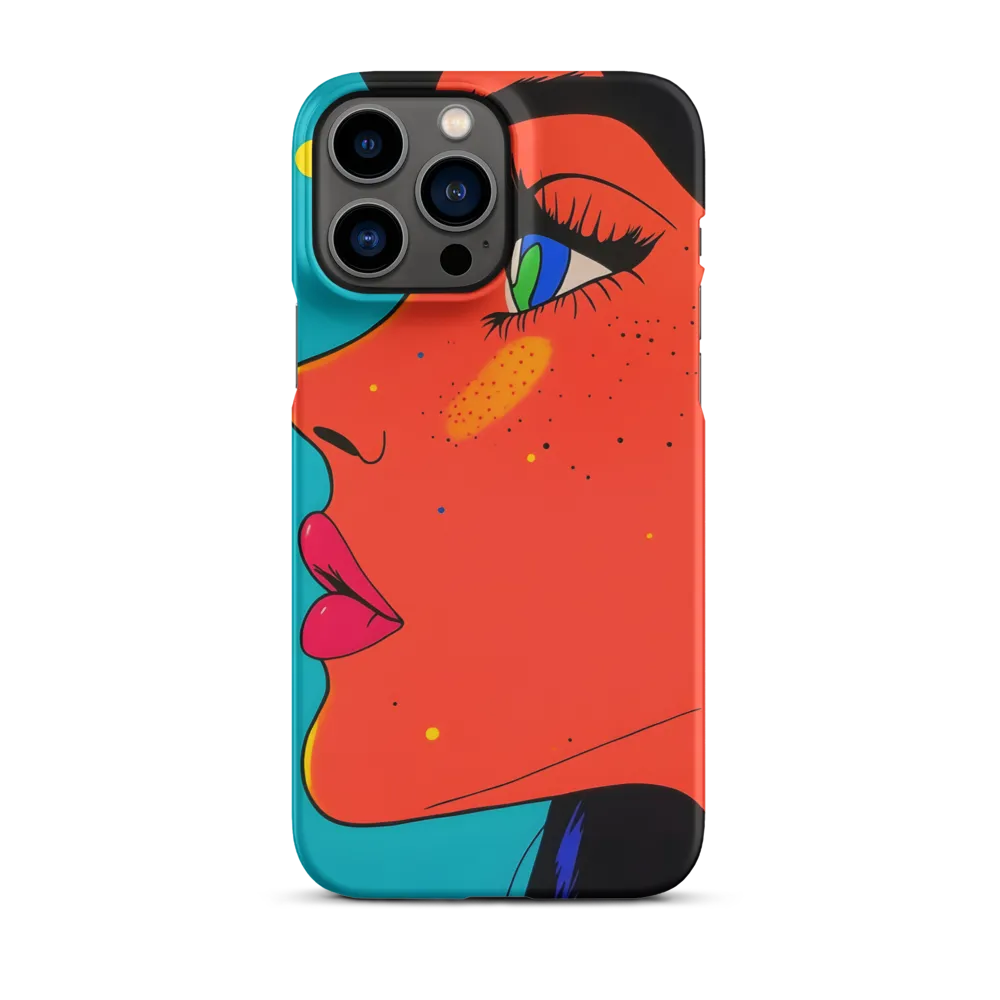 Vibrant Feminine Profile in Pop Art