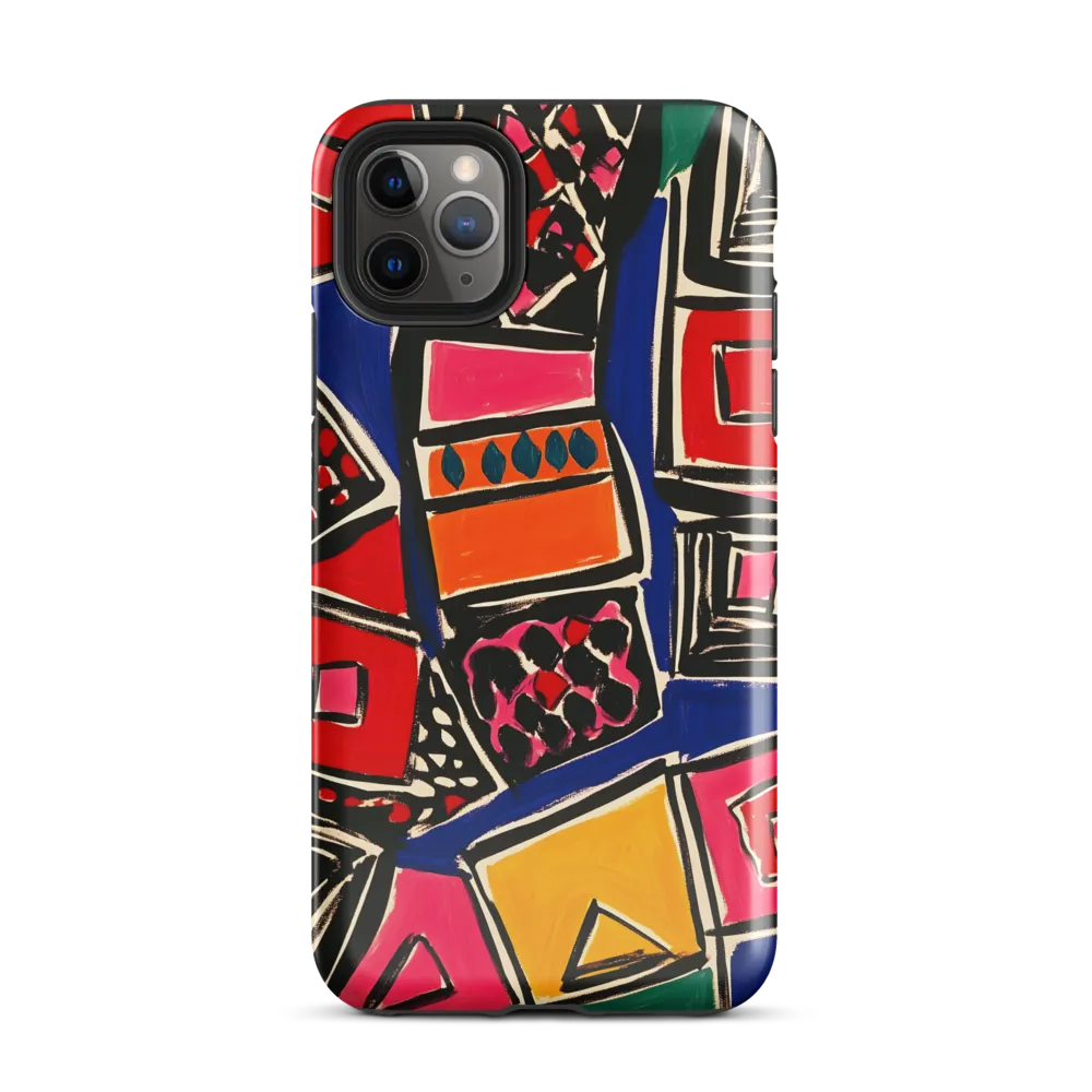 Dynamic Geometric Harmony | Phone Case |  11 Pro Max | Tough Case | Glossy