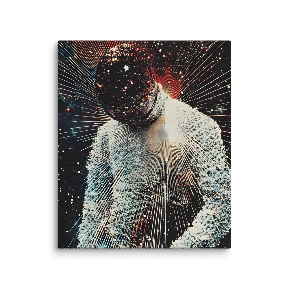 Ethereal Astronaut: A Journey Through the Cosmos | Canvas | 20″×24″