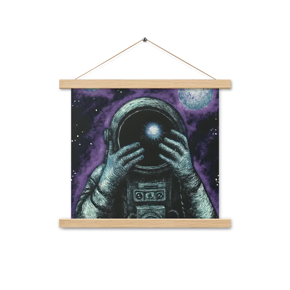 Beyond the Stars | Poster With Oak Wood Hanger | 14″×14″
