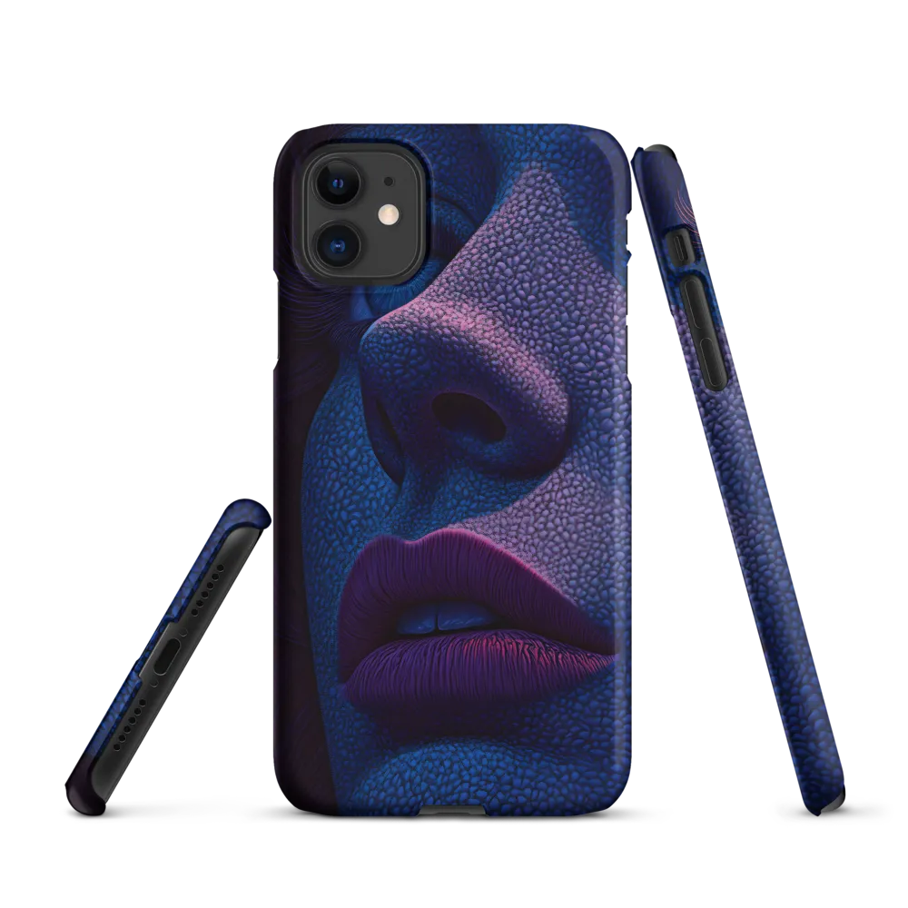 Pebbled Blue — Close Study of a Face