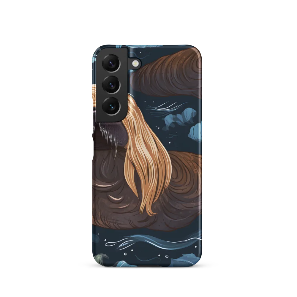 Whimsical Walruses in Deep Blue