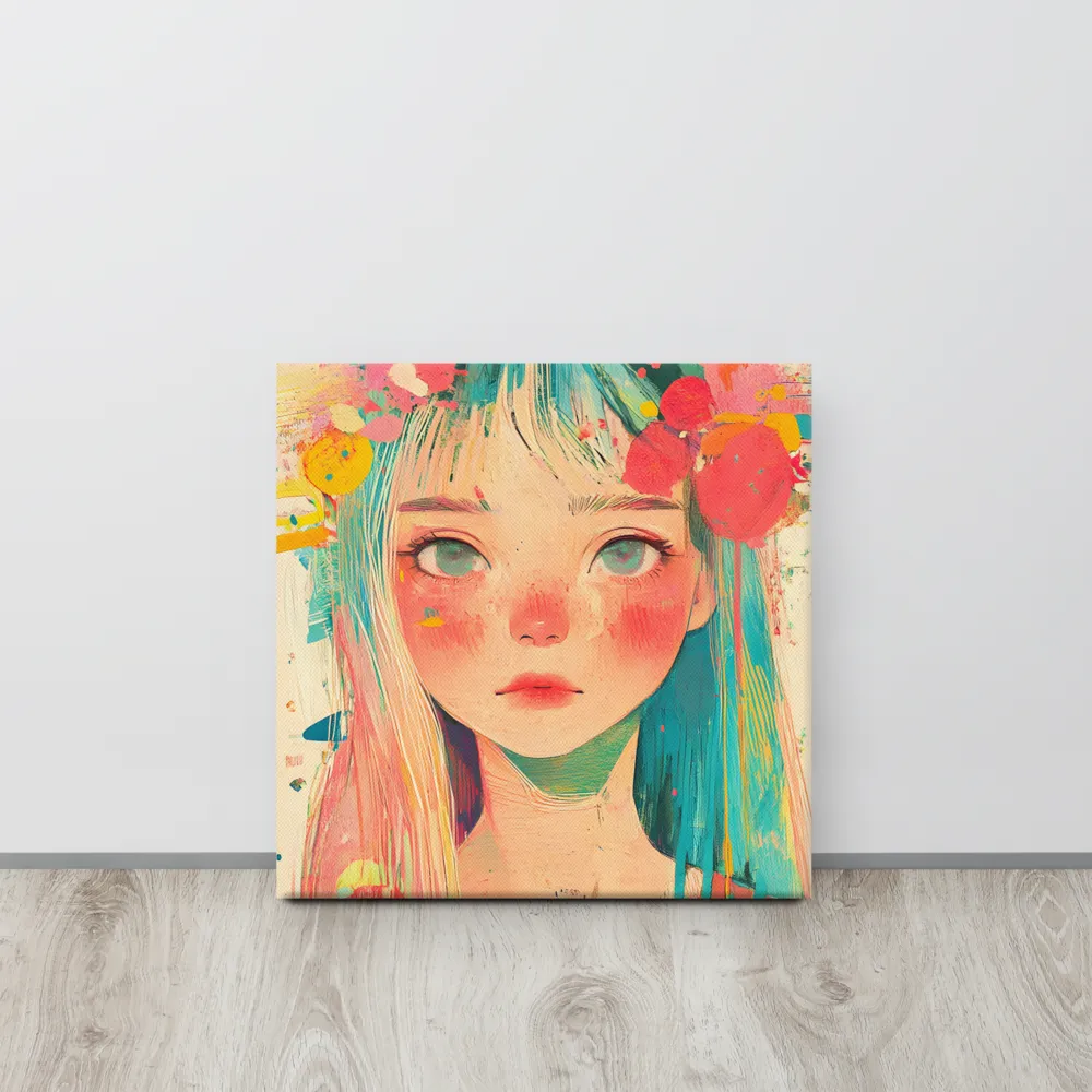 Whimsical Blossom | Canvas | 16″×16″