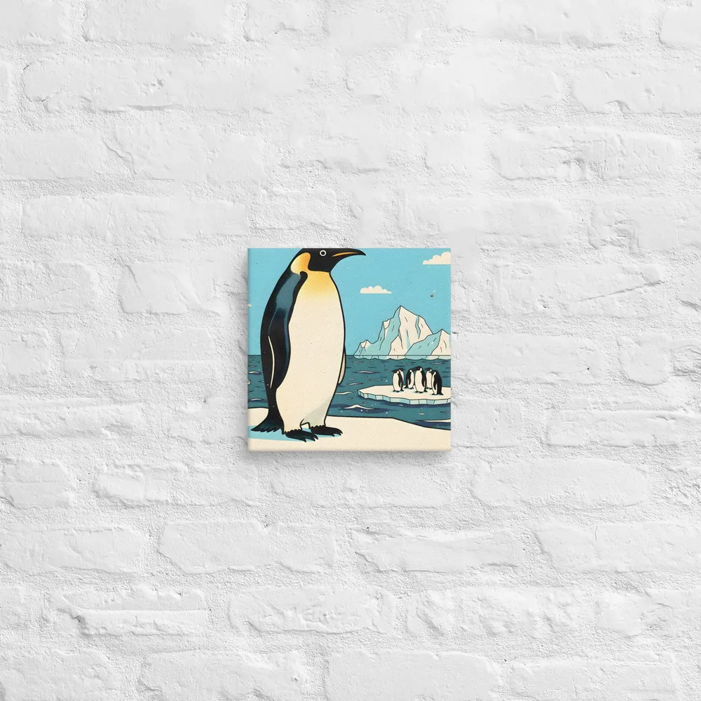 Emperor on Ice 
 Canvas | 10″x 10″
