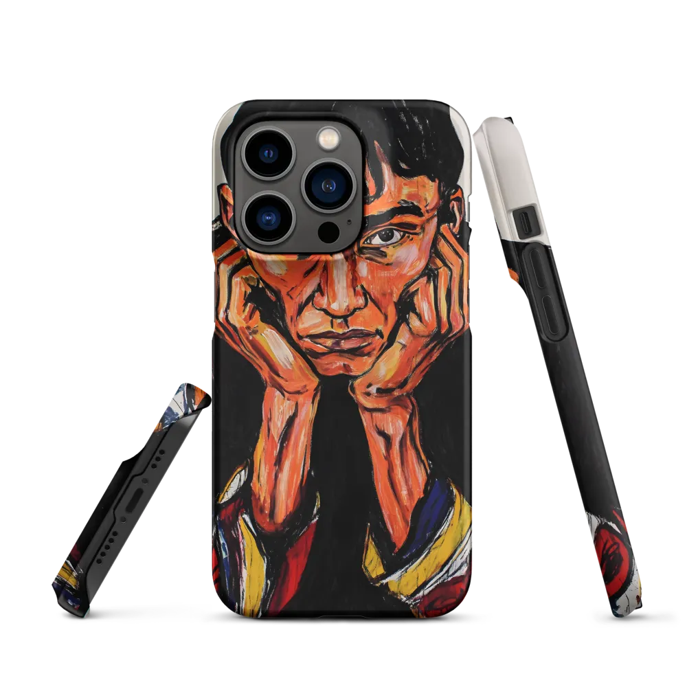 Contemplative Intensity: An Expressionist Portrait