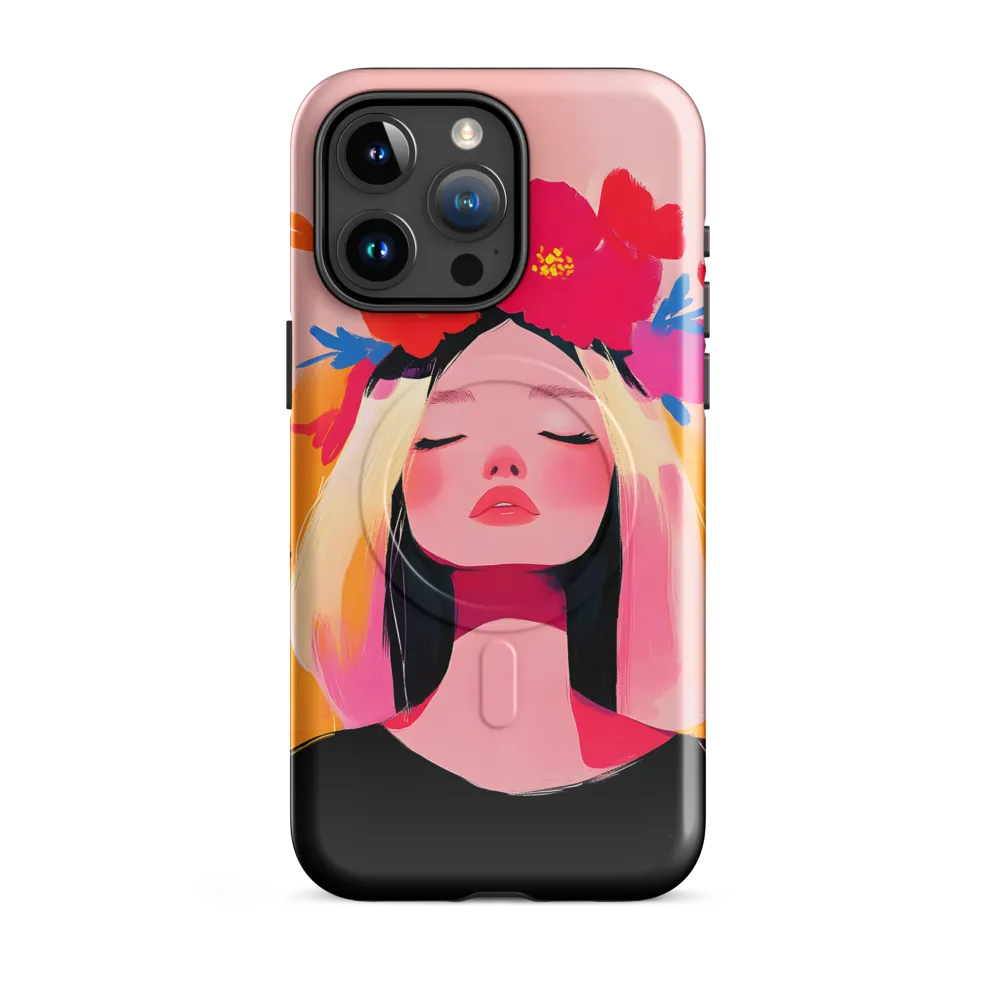 Floral Serenity | Phone Case |  15 Pro Max | MagSafe® Tough Case | Glossy