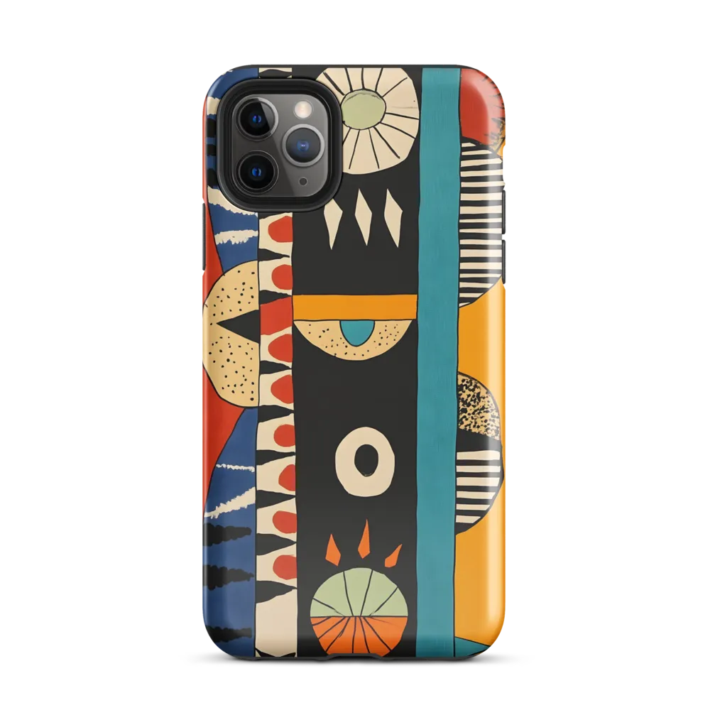 Playful Geometry: A Modern Abstract Exploration | Phone Case |  11 Pro Max | Tough Case | Glossy