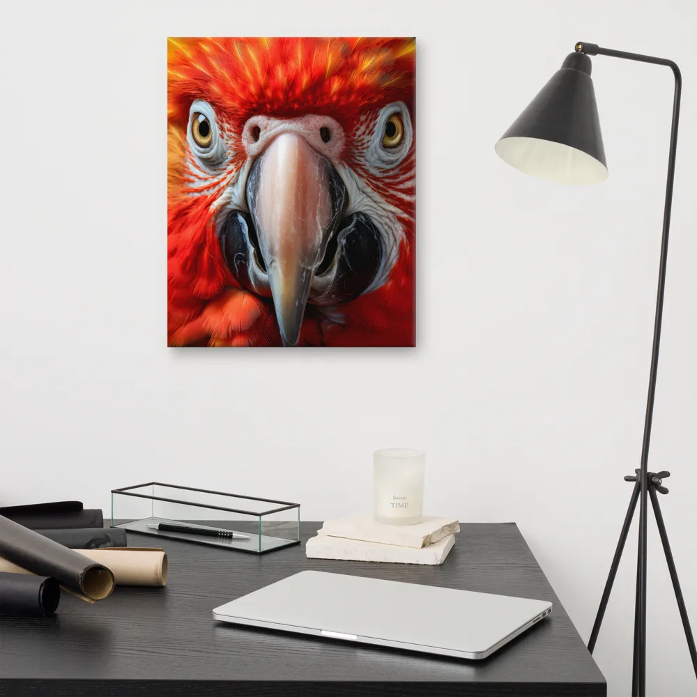The Fiery Gaze of the Parrot