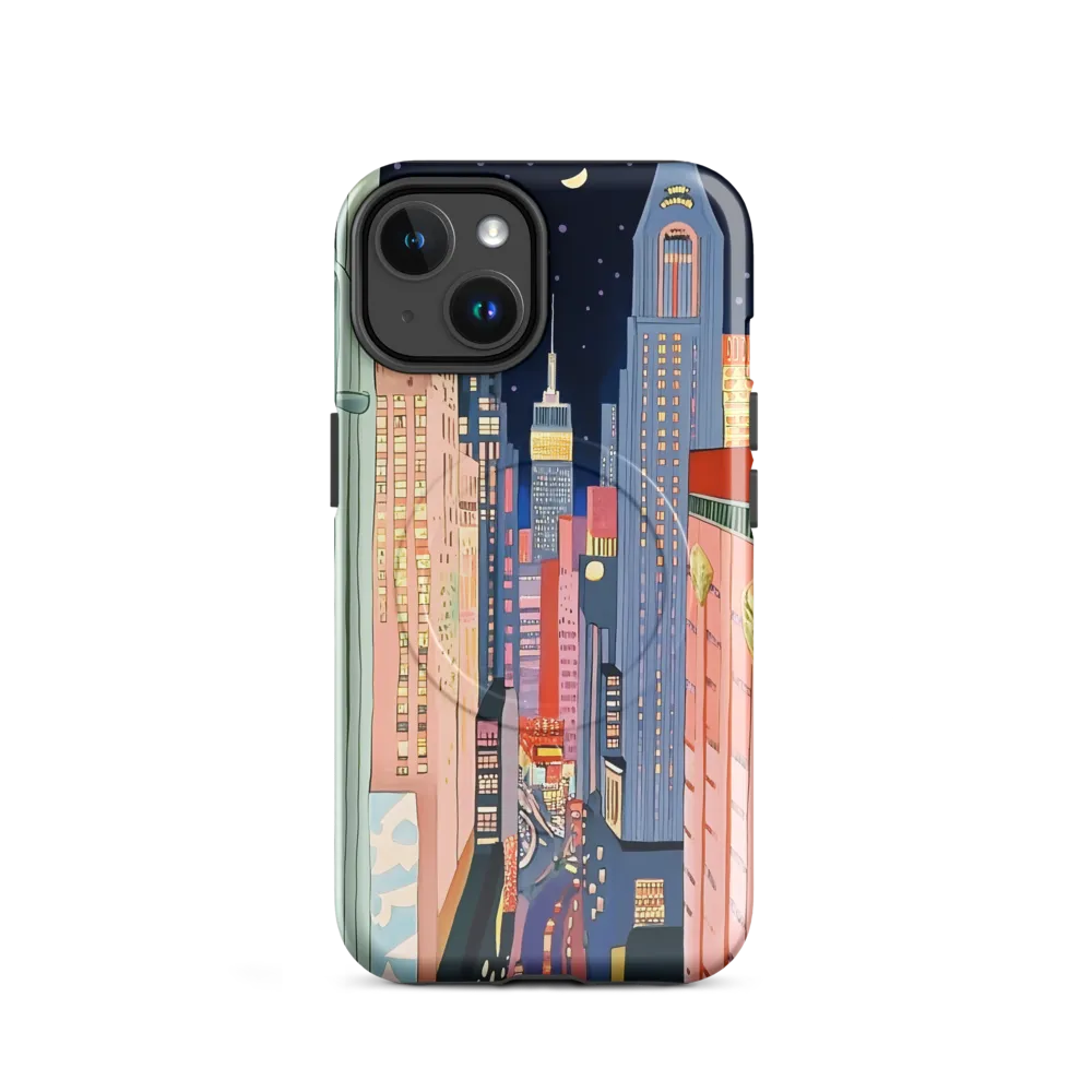 Urban Dreamscape: A Pop Art Night | Phone Case |  14 | MagSafe® Tough Case | Glossy