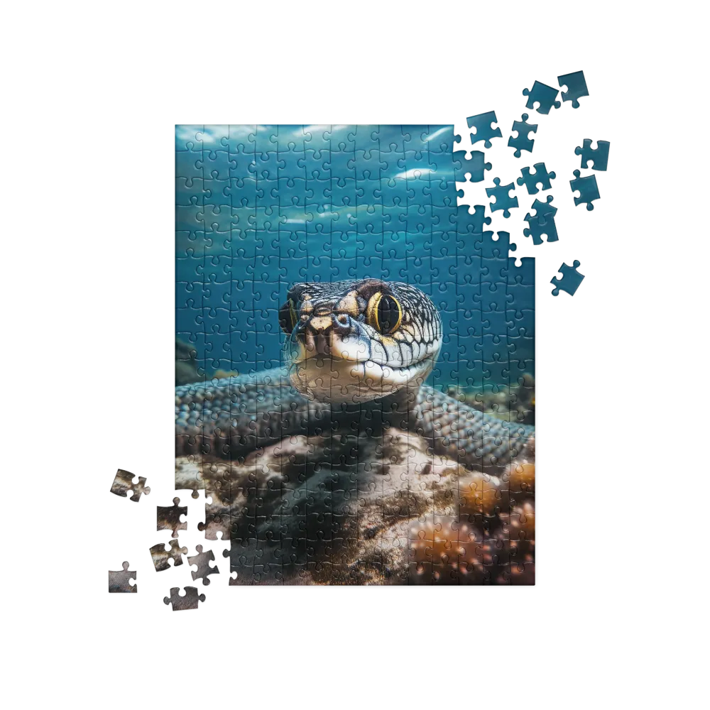 Underwater Majesty: The Serpent's Gaze | Jigsaw Puzzle | 252/520 pieces