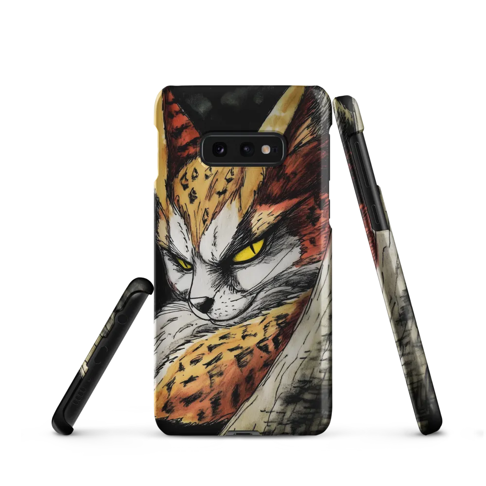 Fierce Gaze of the Wild Cat
