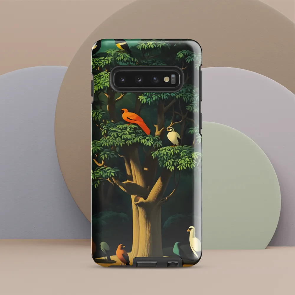 Harmony in Color: A Surreal Bird Symphony