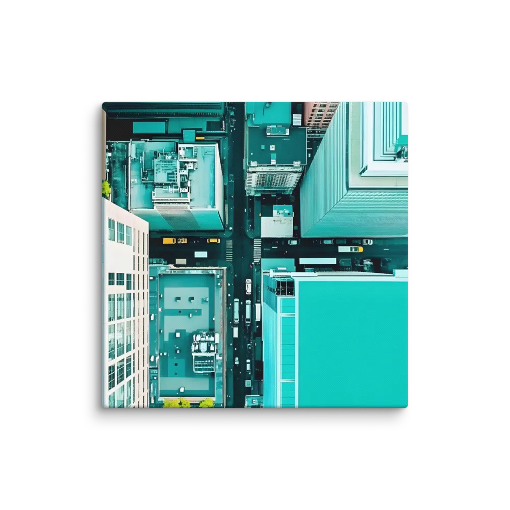 Urban Geometry: Aerial Perspective | Canvas | 18″×18″