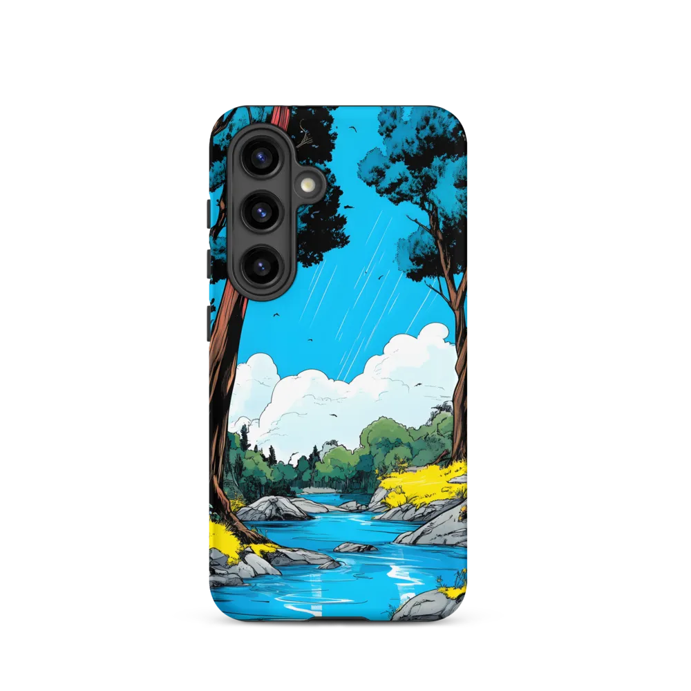 Tranquil River in a Comic Landscape