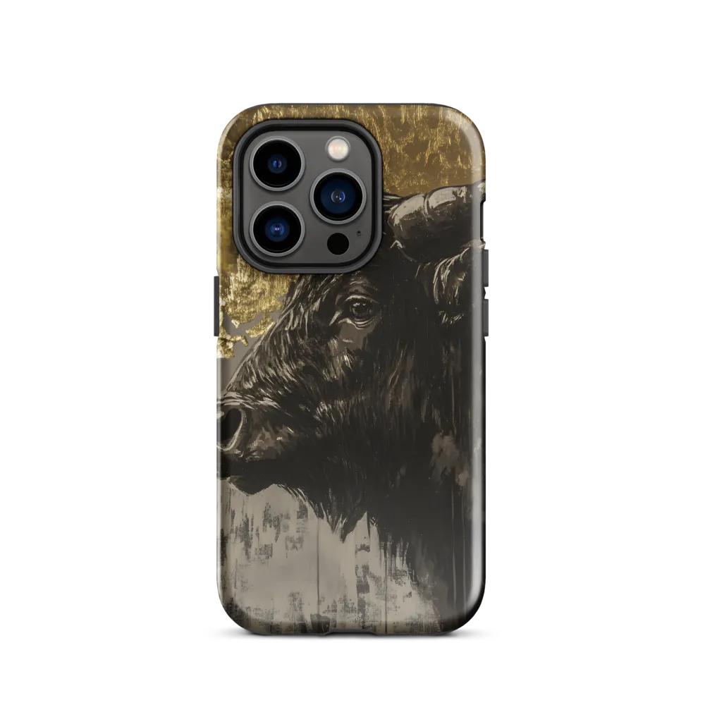 Gilded Bison in Profile