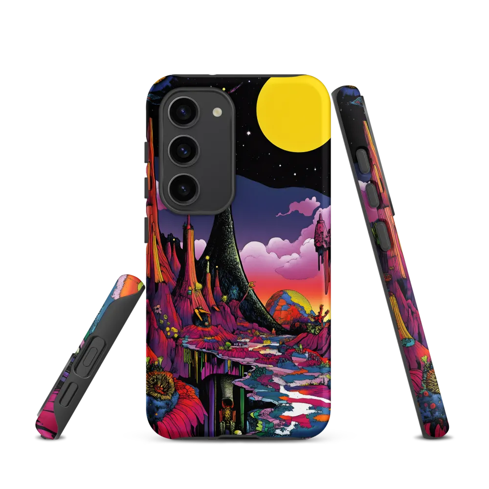 Celestial Dreams: A Journey Through an Alien Landscape | Phone Case |  S23 | Tough Case | Matte