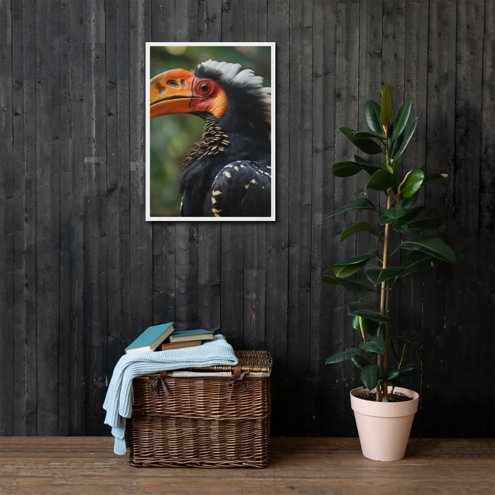 Majesty of the Hornbill | Canvas with White Frame | 20″×28″
