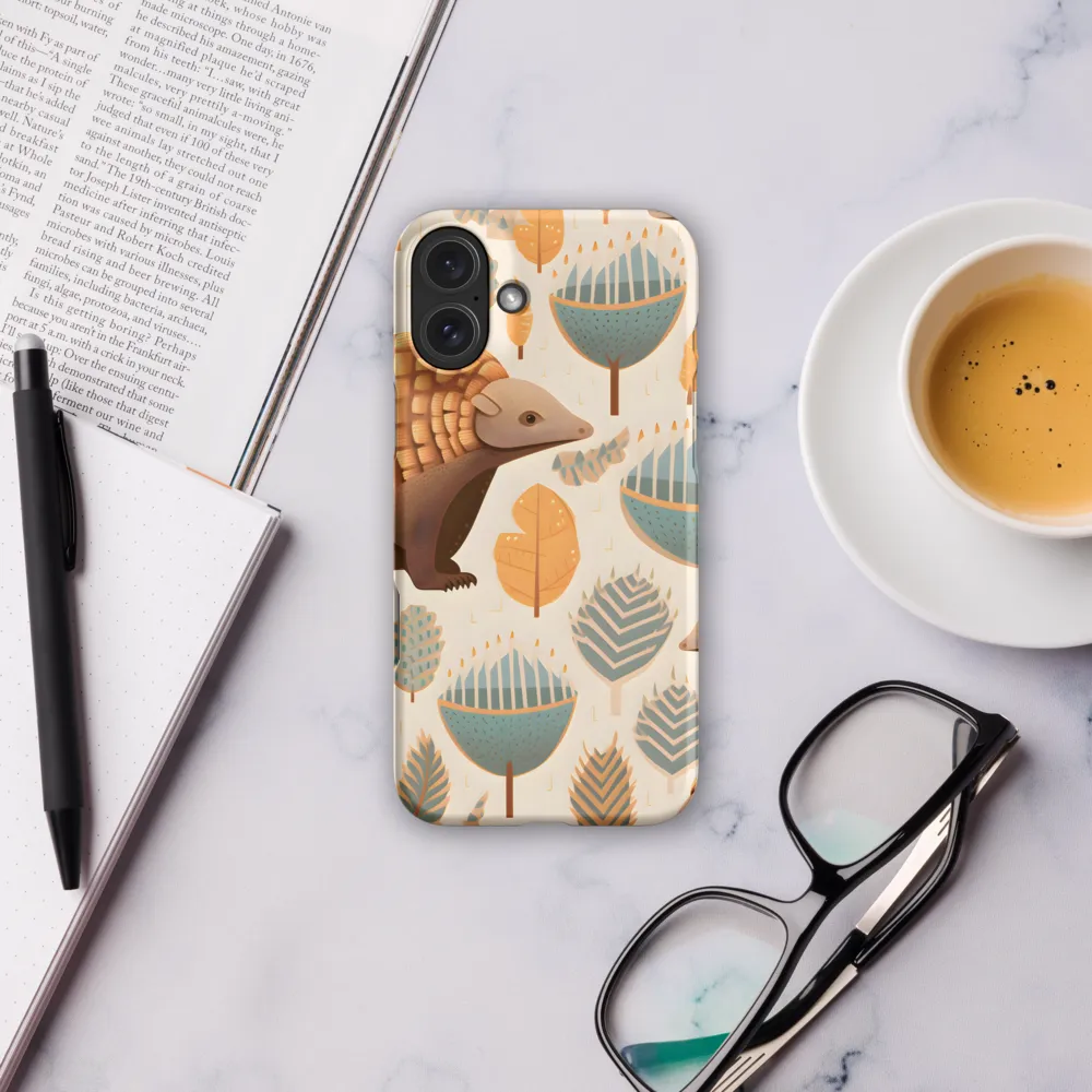 Pangolins in a Whimsical Habitat | Phone Case |  16 Plus | Snap Case | Matte