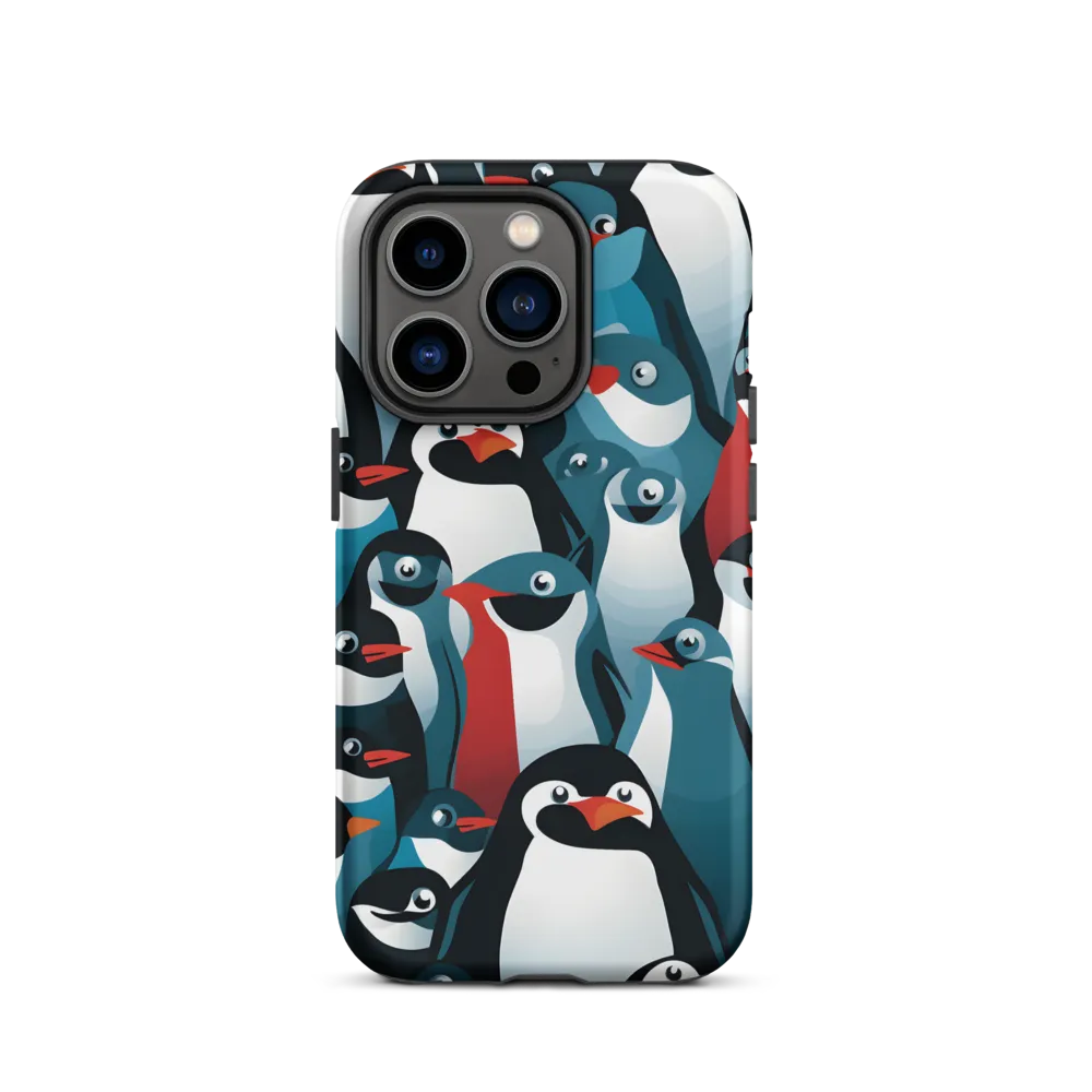 Penguin Parade | Phone Case |  14 Pro | Tough Case | Matte