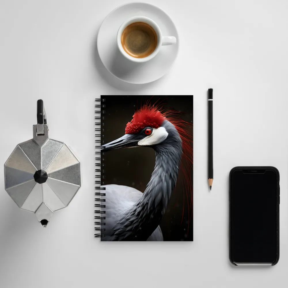 Ember-Crested Elegance | Spiral Notebook