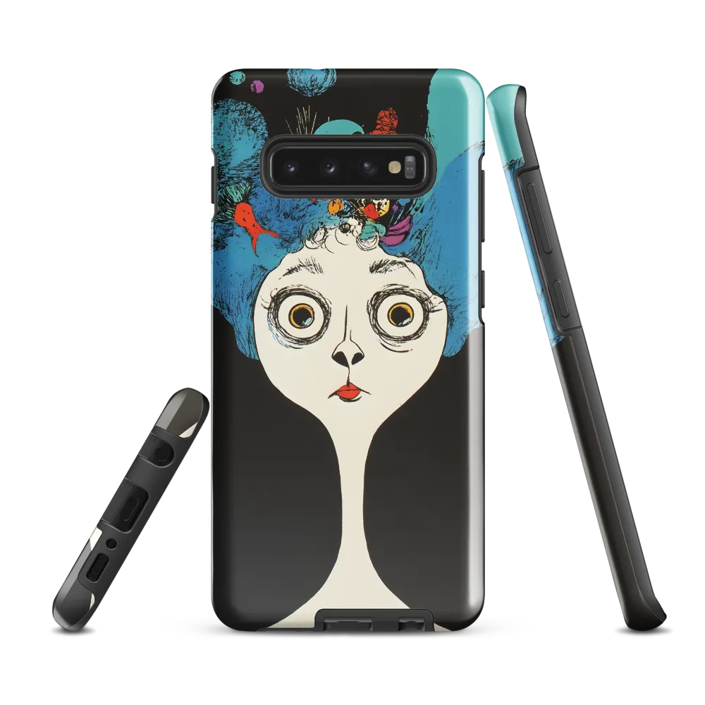 Whimsical Hairscape | Phone Case |  S10 Plus | Tough Case | Glossy