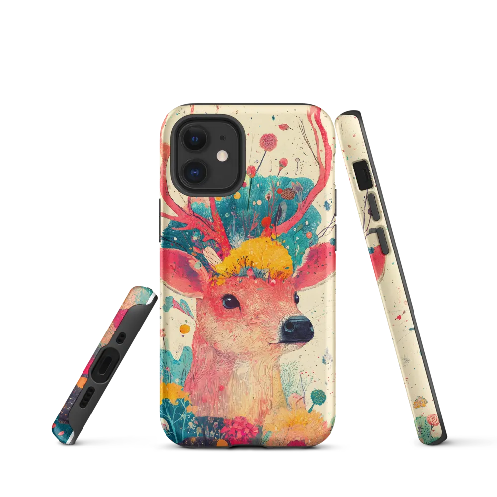 Whimsical Harmony: A Deer in Bloom