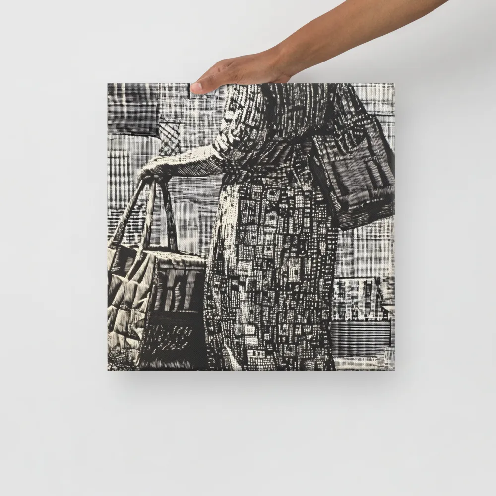 Urban Reflections: A Shopping Narrative | Canvas | 16″×16″