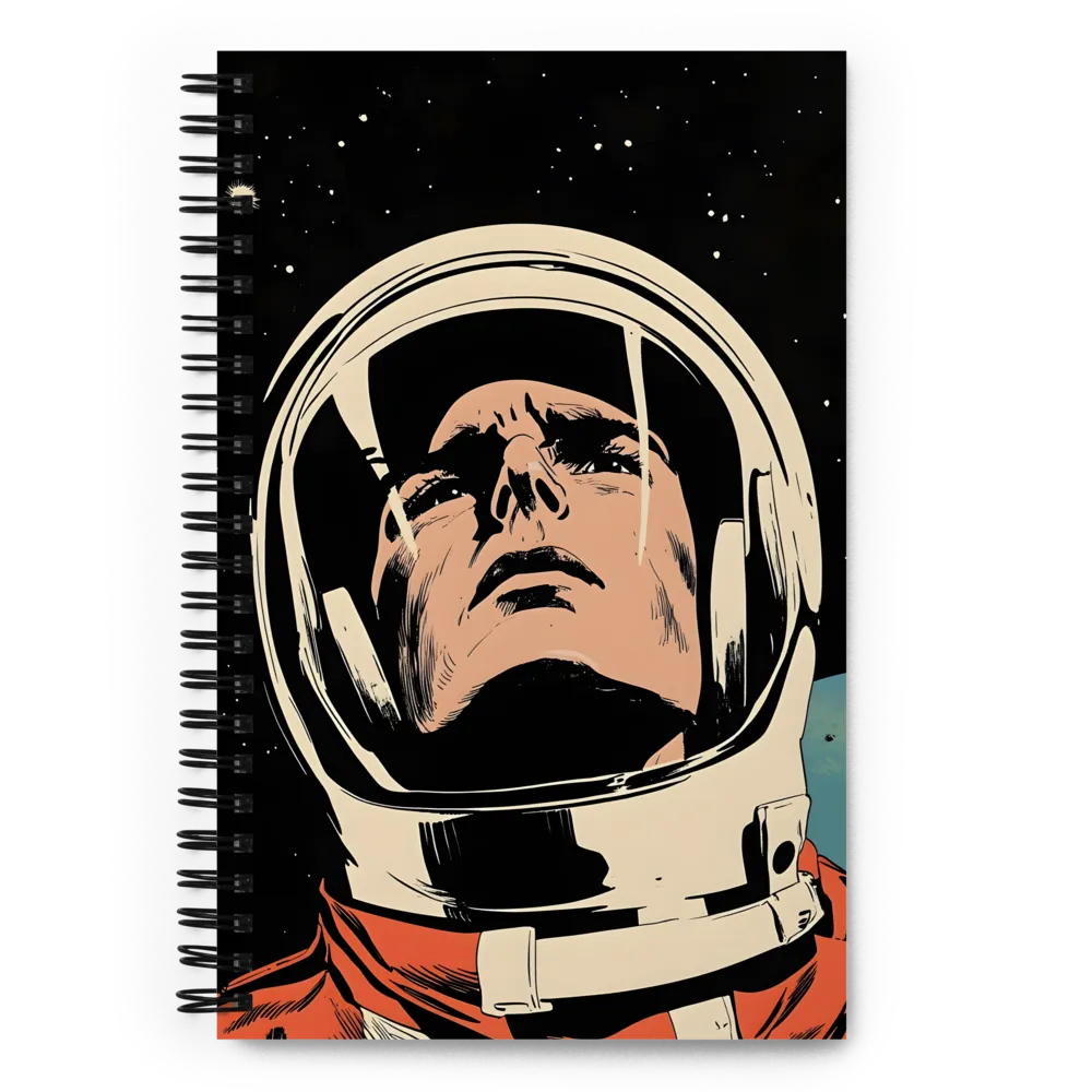 Gaze of the Astronaut | Spiral Notebook