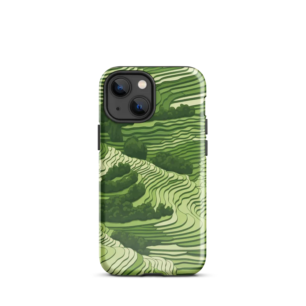 Waves of Green: An Abstract Landscape