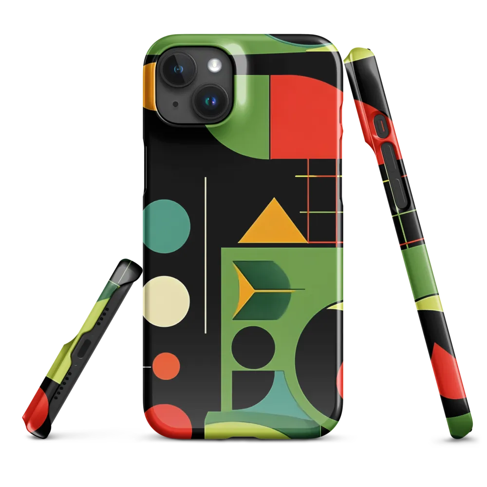 Geometric Harmony | Phone Case |  15 Plus | Snap Case | Glossy