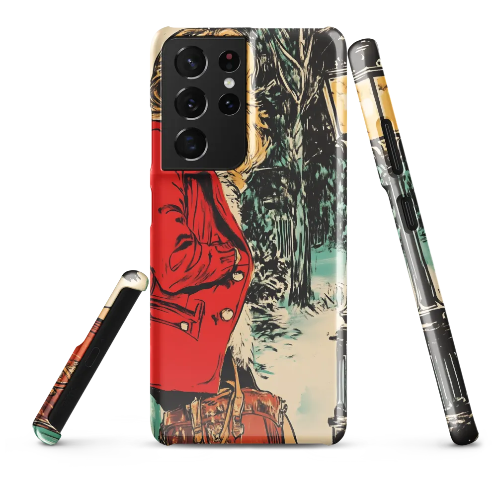 Winter Glamour in Red | Phone Case |  S21 Ultra | Snap Case | Glossy