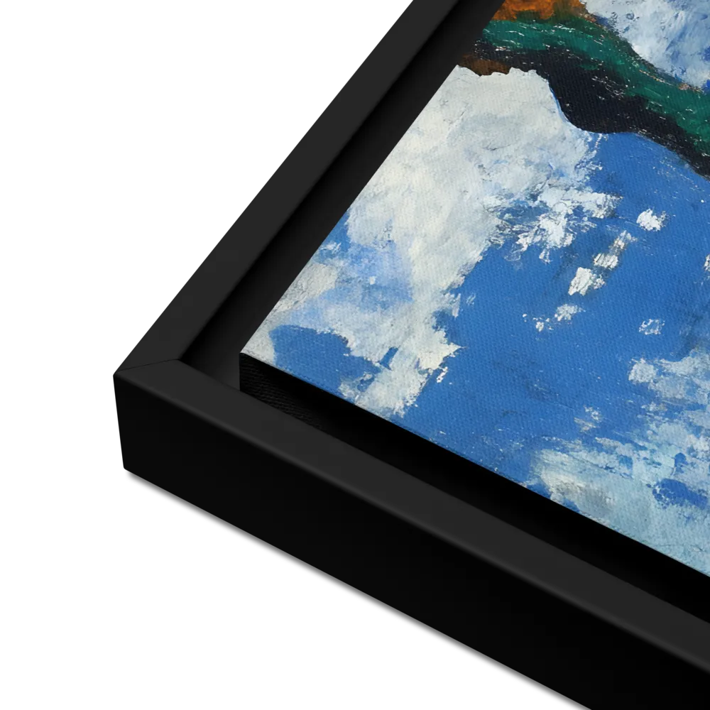 Boundless Ascent | Canvas with Black Frame | 16″×16″