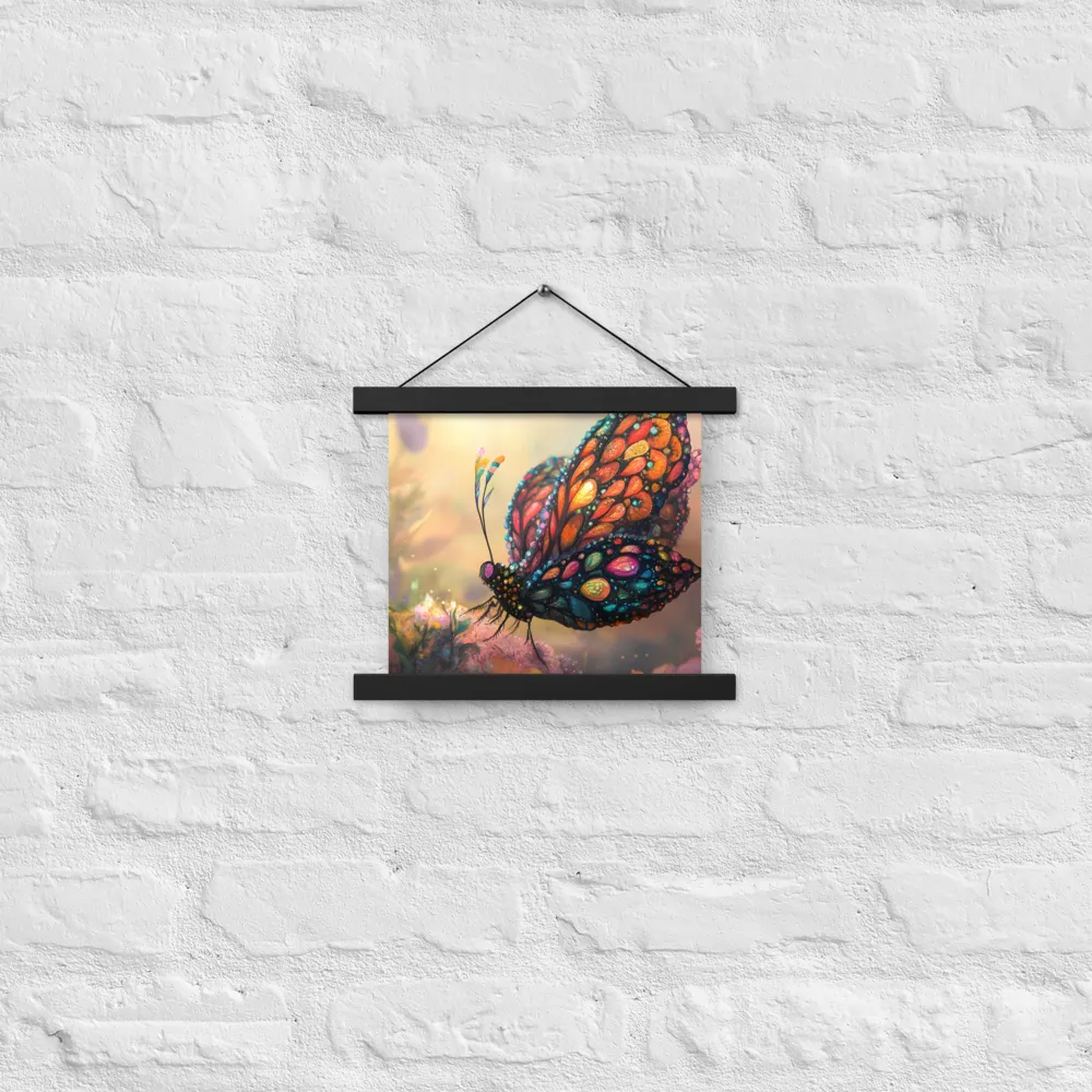 Whispers of a Colorful Dream | Poster With Black Wood Hanger | 10″×10″