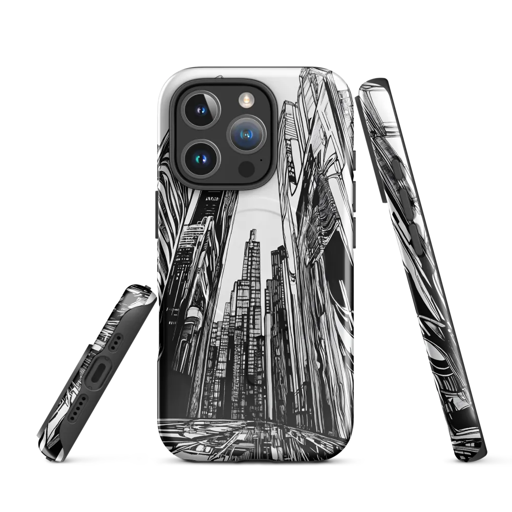 Urban Echoes: A Line Art Journey
