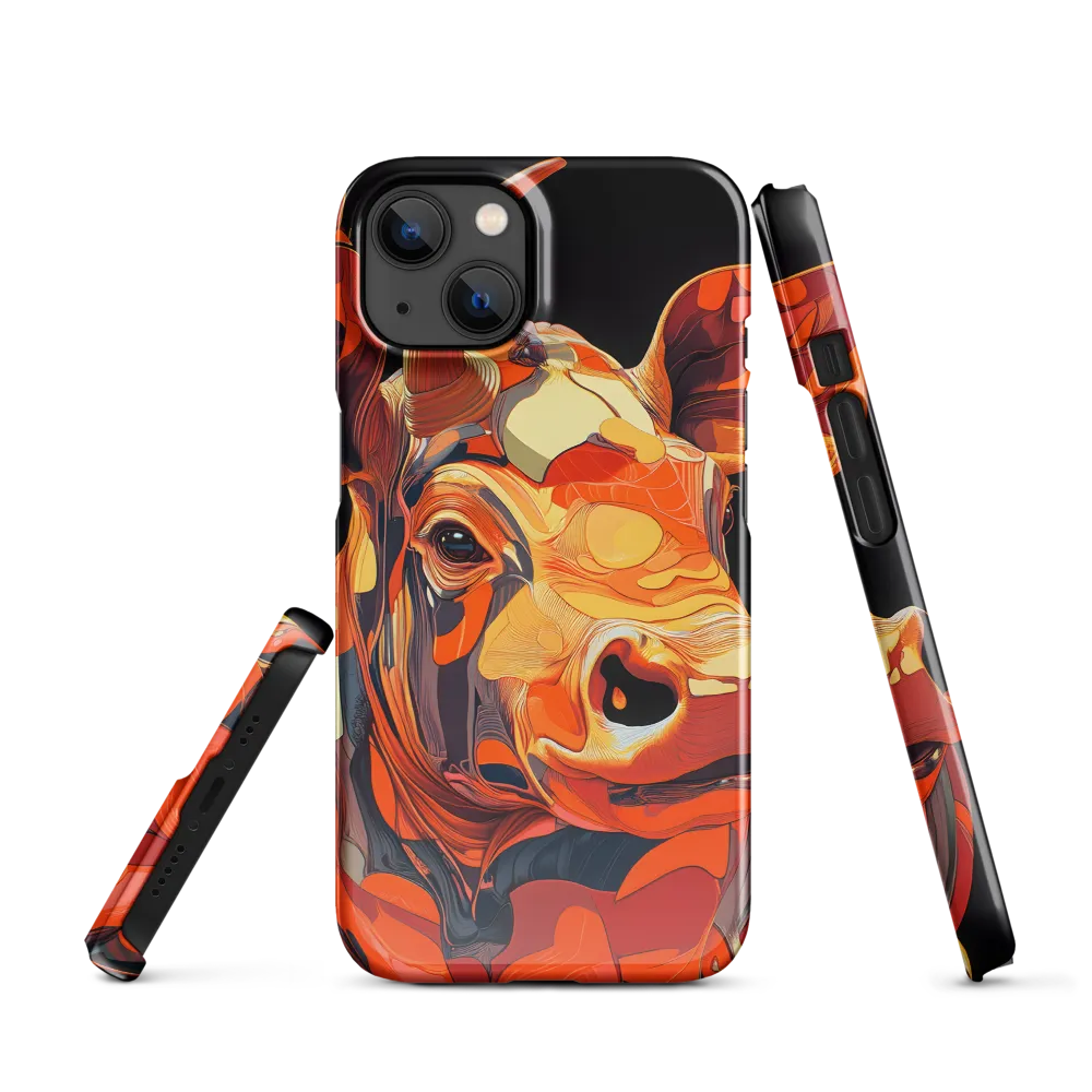 Modern Serenade: The Vibrant Cow