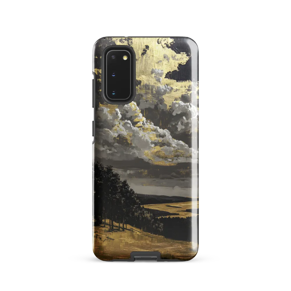 Golden Serenity in a Dramatic Sky