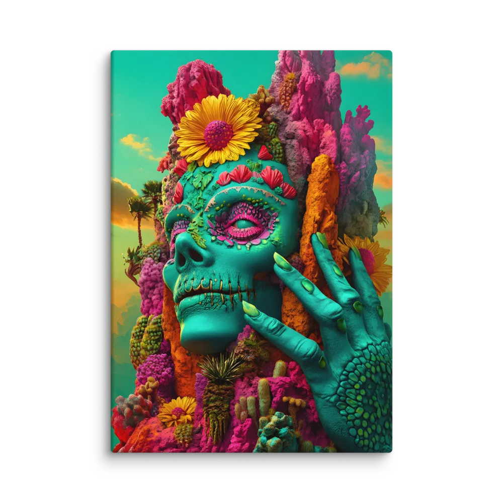 Ethereal Skull Garden | Canvas | 28″×40″