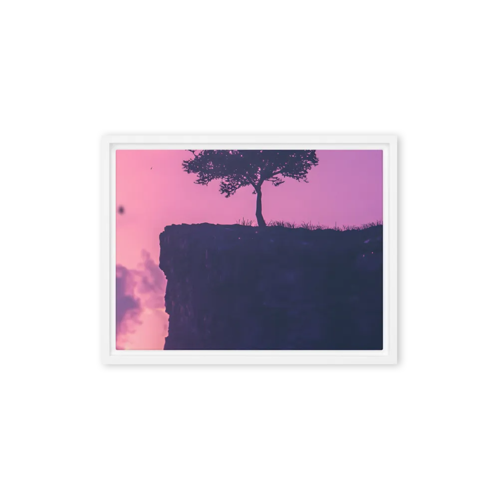 Solitude on the Edge | Canvas with White Frame | 12″×16″
