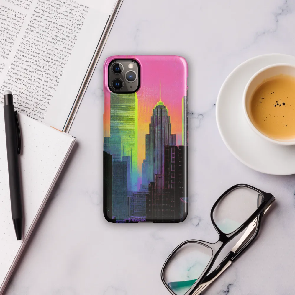 Neon Dreamscape: A Synthwave City | Phone Case |  11 Pro Max | Snap Case | Glossy