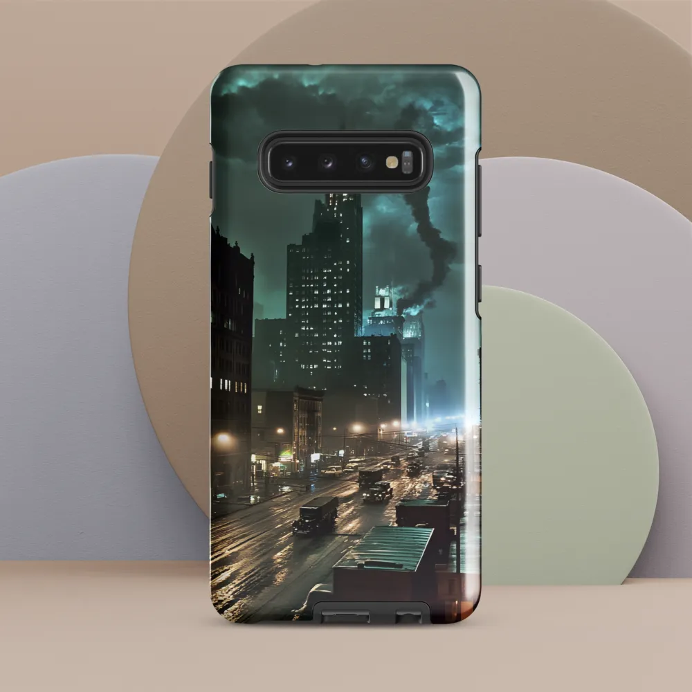 City of Shadows: A Nocturnal Symphony | Phone Case |  S10 Plus | Tough Case | Glossy