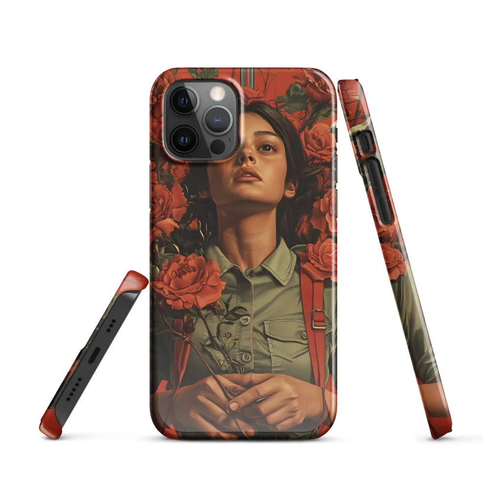 Harmony and Strength: A Portrait Among Roses