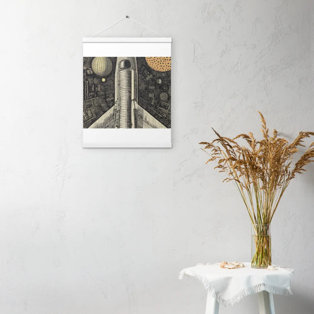 Voyage to the Unknown | Poster With White Wood Hanger | 16″×20″