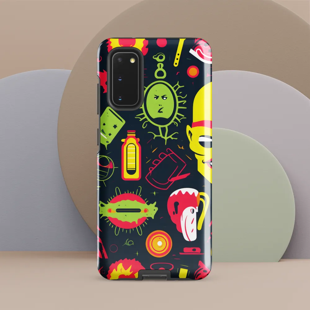 Neon Revelry: A Quirky Exploration of Modern Pop Art