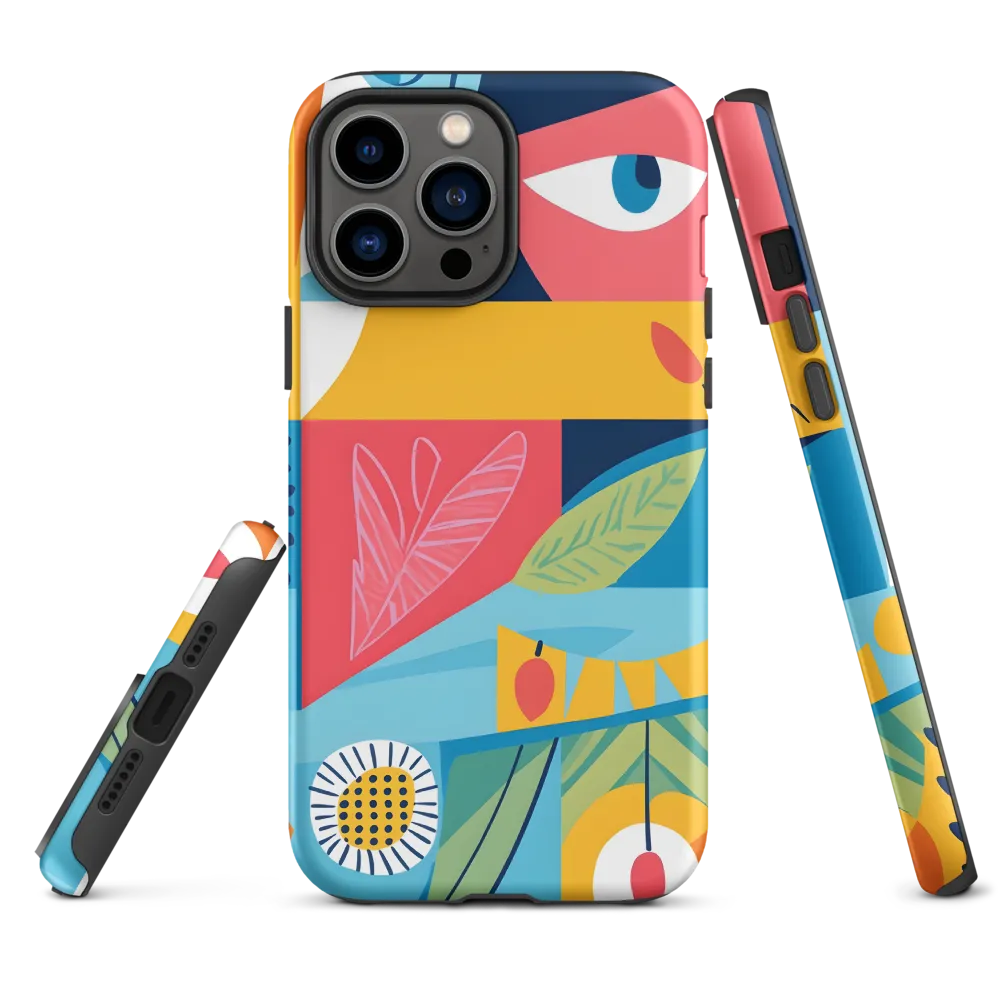 Vibrant Geometric Visage