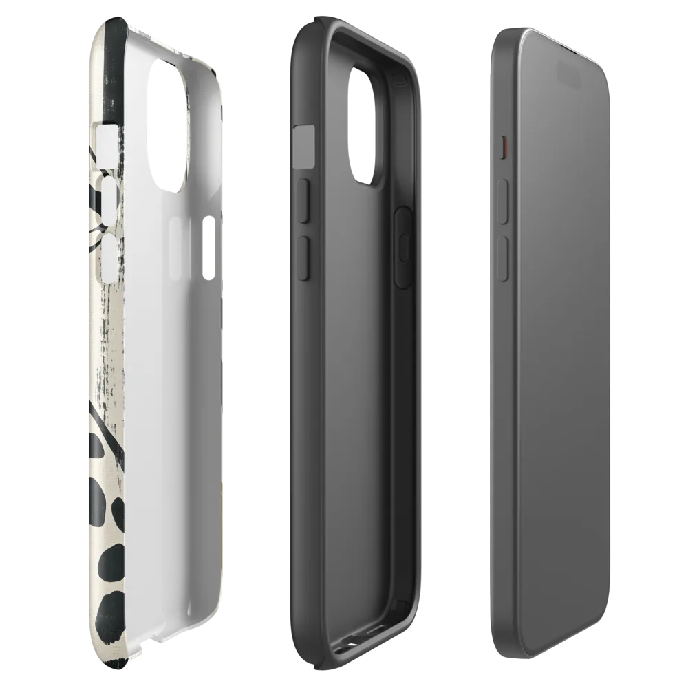 Leopard in Silhouette: A Modern Appeal | Phone Case |  15 Plus | Tough Case | Glossy
