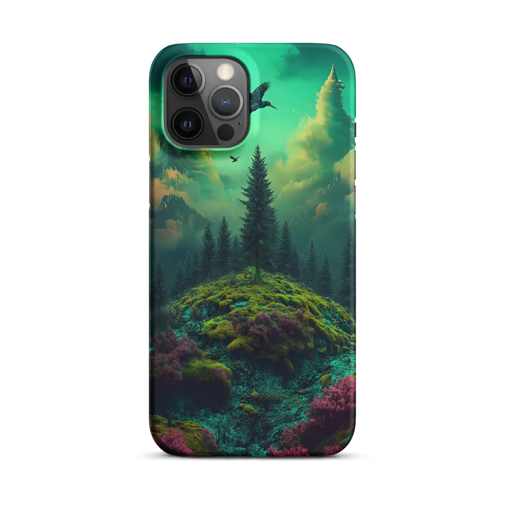 Moss-Covered Knoll Beneath Teal Skies