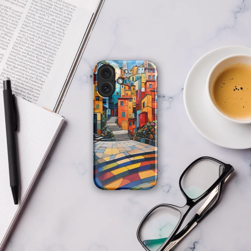 Vibrant Village: A Cubist Journey | Phone Case