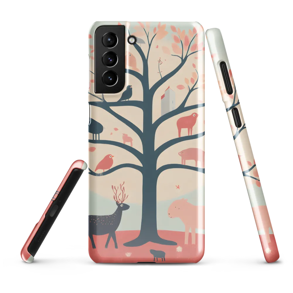 Whimsical Tree with Playful Creatures
