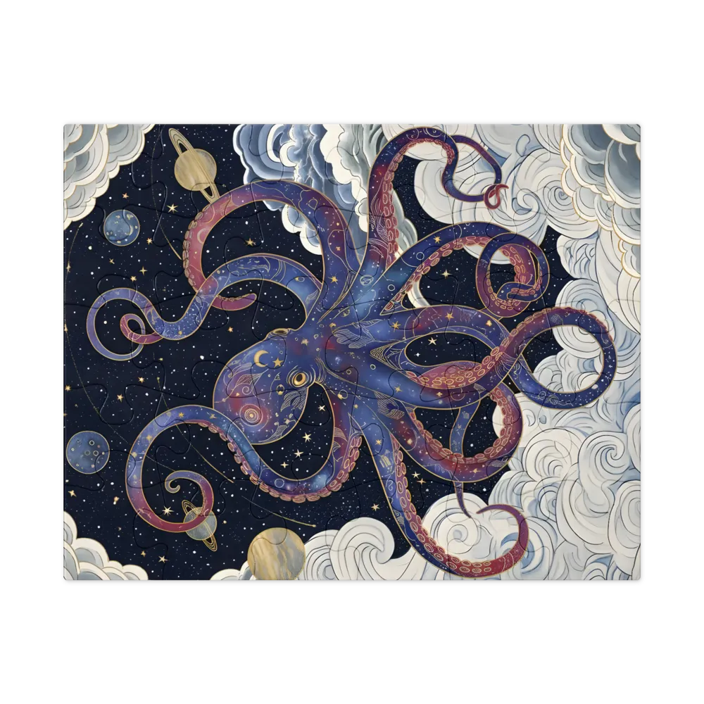 Celestial Octopus 
 Jigsaw Puzzle in Tin Box